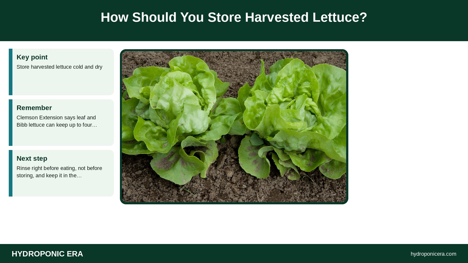 how to harvest hydroponic lettuce — How Should You Store Harvested Lettuce?