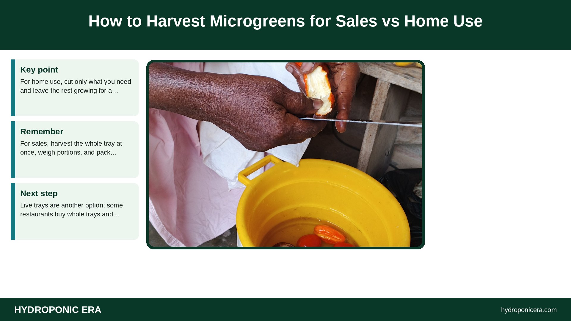 how to harvest microgreens — How to Harvest Microgreens for Sales vs Home Use