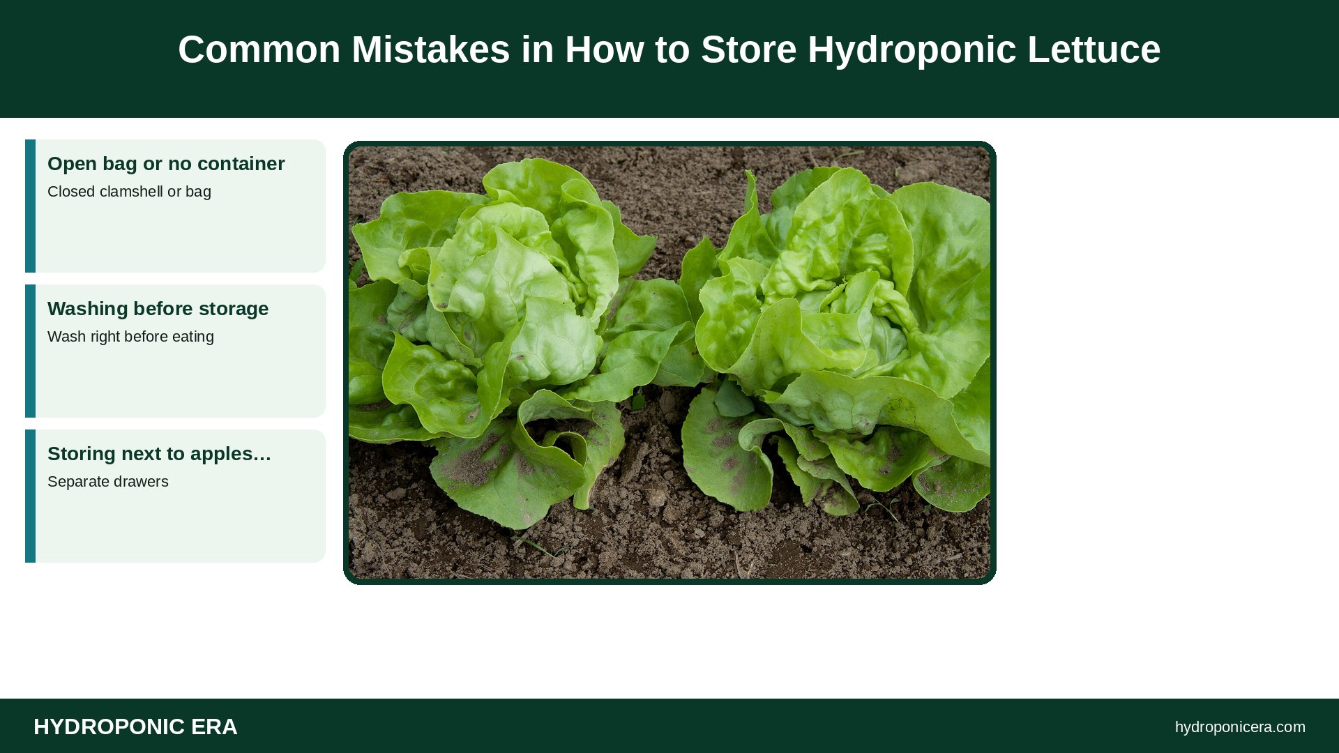 how to store hydroponic lettuce — Common Mistakes in How to Store Hydroponic Lettuce