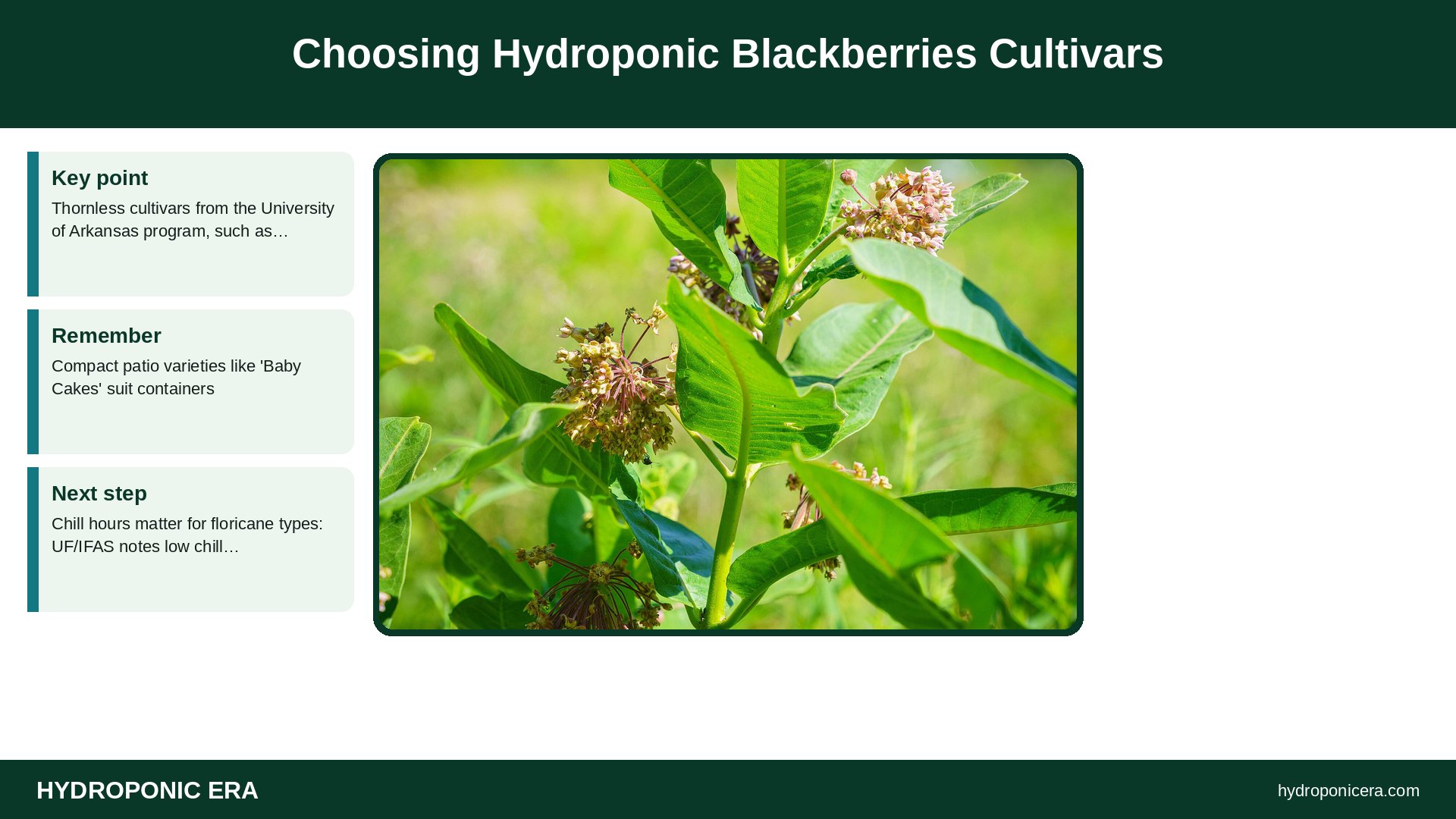 hydroponic blackberries — Choosing Hydroponic Blackberries Cultivars