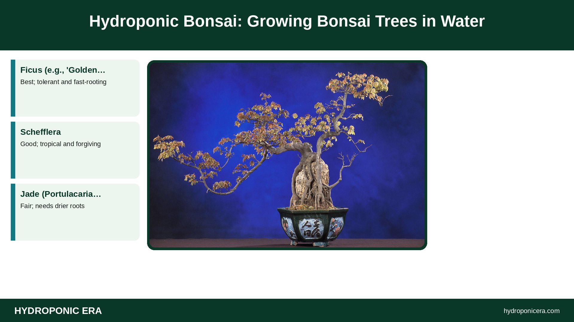 hydroponic bonsai — Hydroponic Bonsai: Growing Bonsai Trees in Water