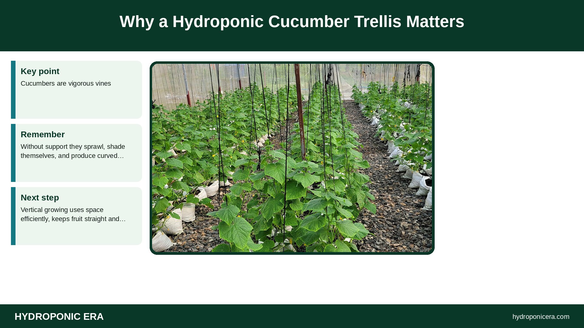 hydroponic cucumber trellis — Why a Hydroponic Cucumber Trellis Matters