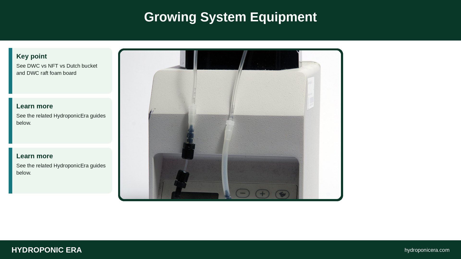 hydroponic equipment list — Growing System Equipment
