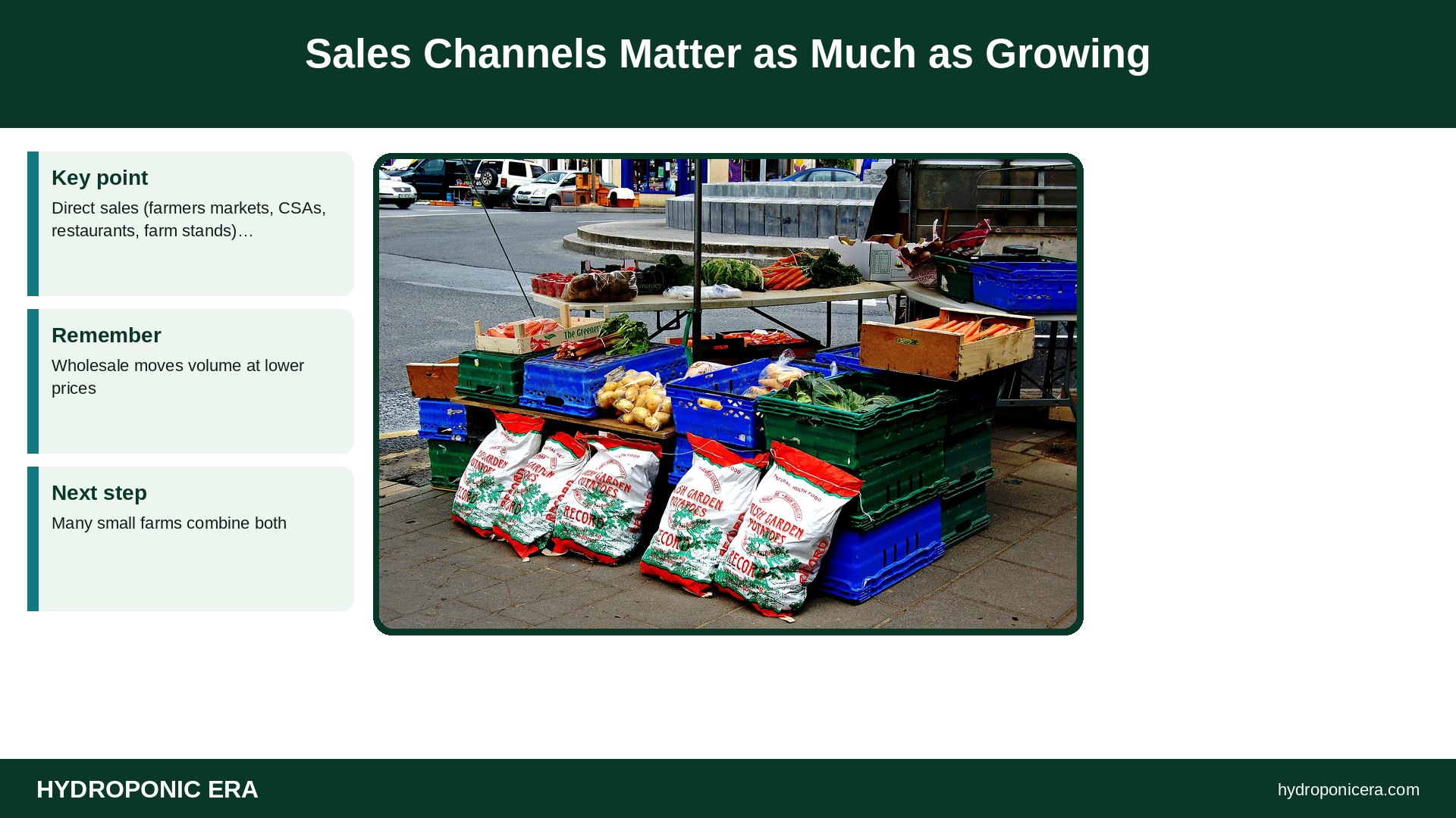 hydroponic farm profit — Sales Channels Matter as Much as Growing