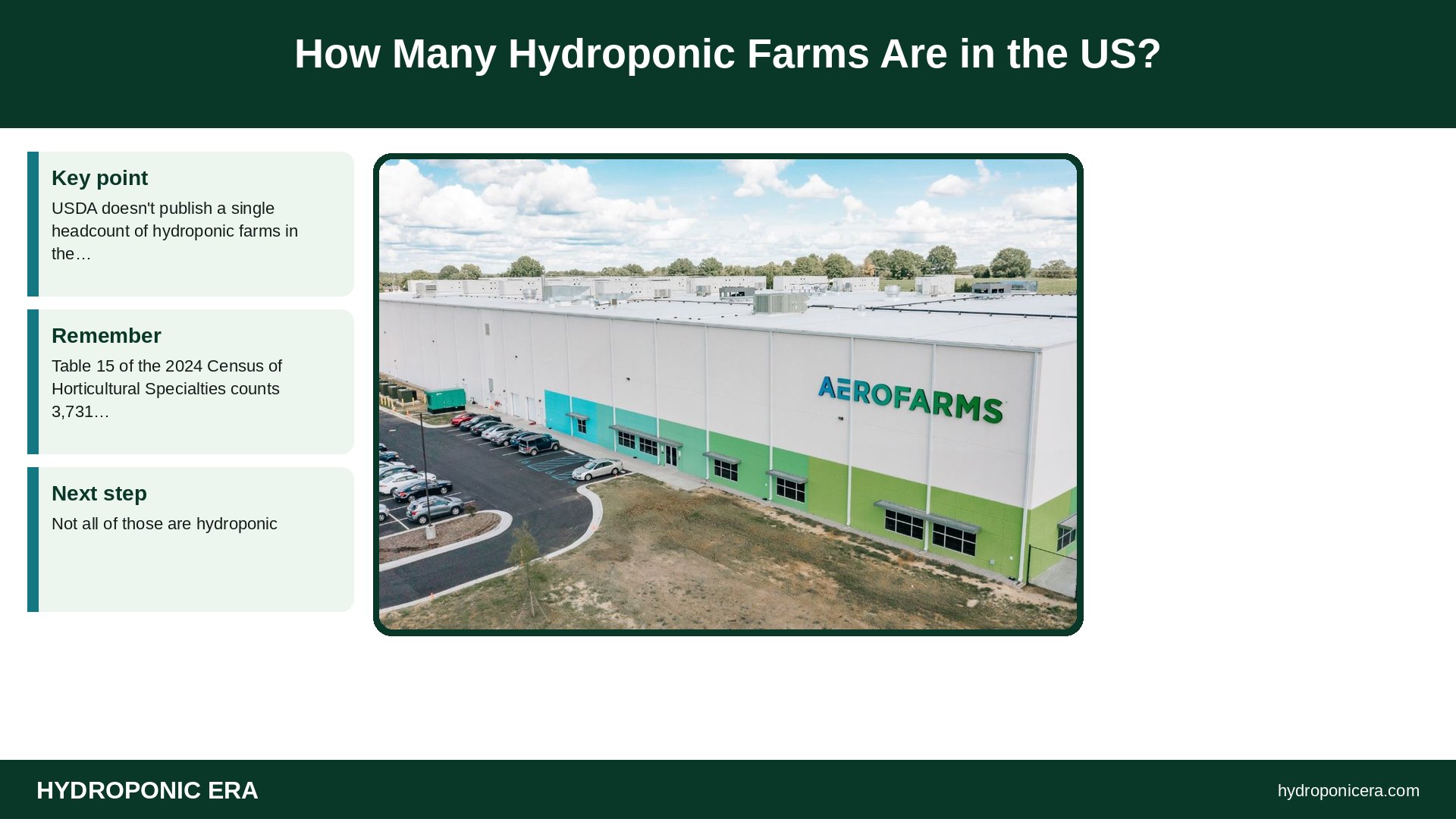 hydroponic farms in the us — How Many Hydroponic Farms Are in the US?