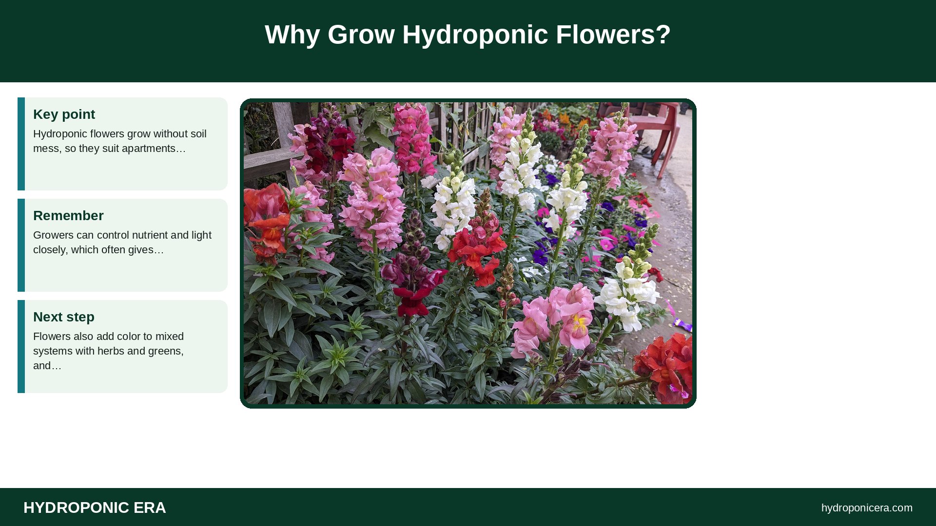 hydroponic flowers — Why Grow Hydroponic Flowers?