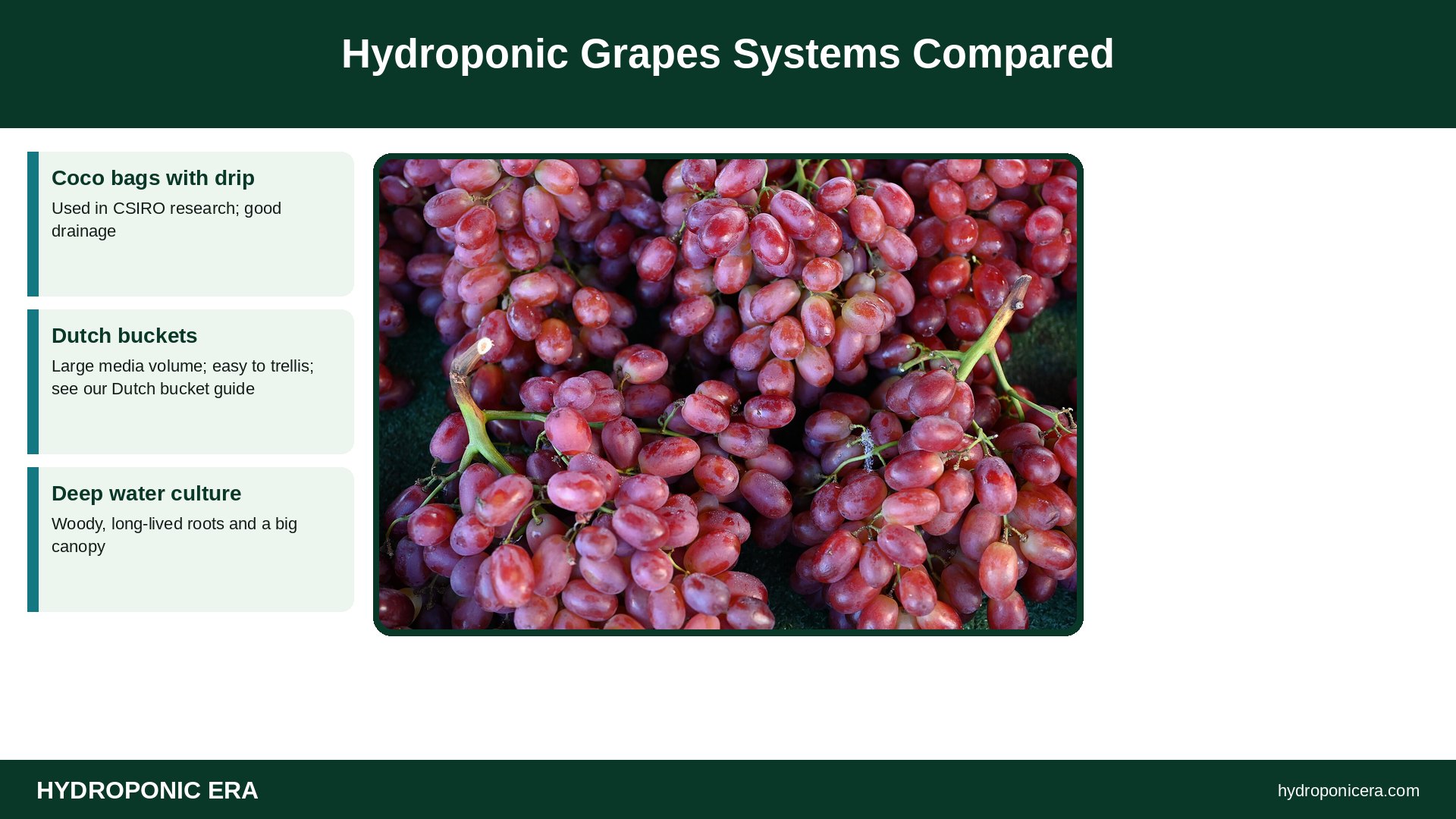 hydroponic grapes — Hydroponic Grapes Systems Compared