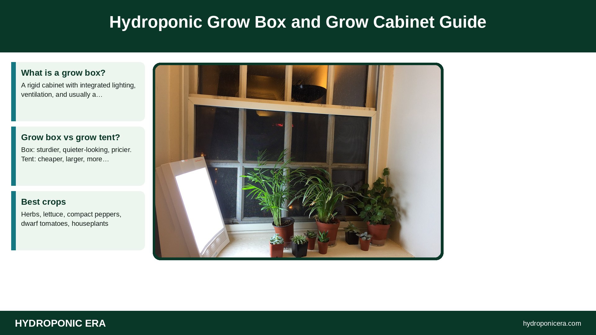 grow box — Hydroponic Grow Box and Grow Cabinet Guide