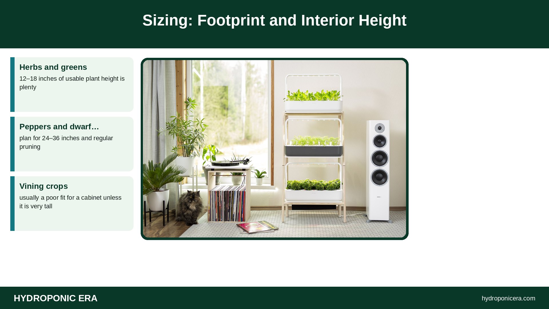 grow box — Sizing: Footprint and Interior Height