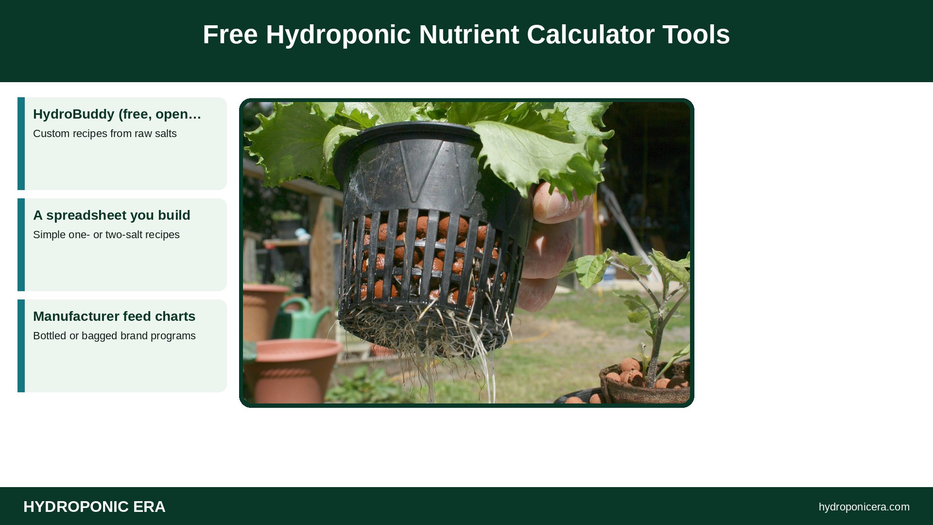 hydroponic nutrient calculator — Free Hydroponic Nutrient Calculator Tools