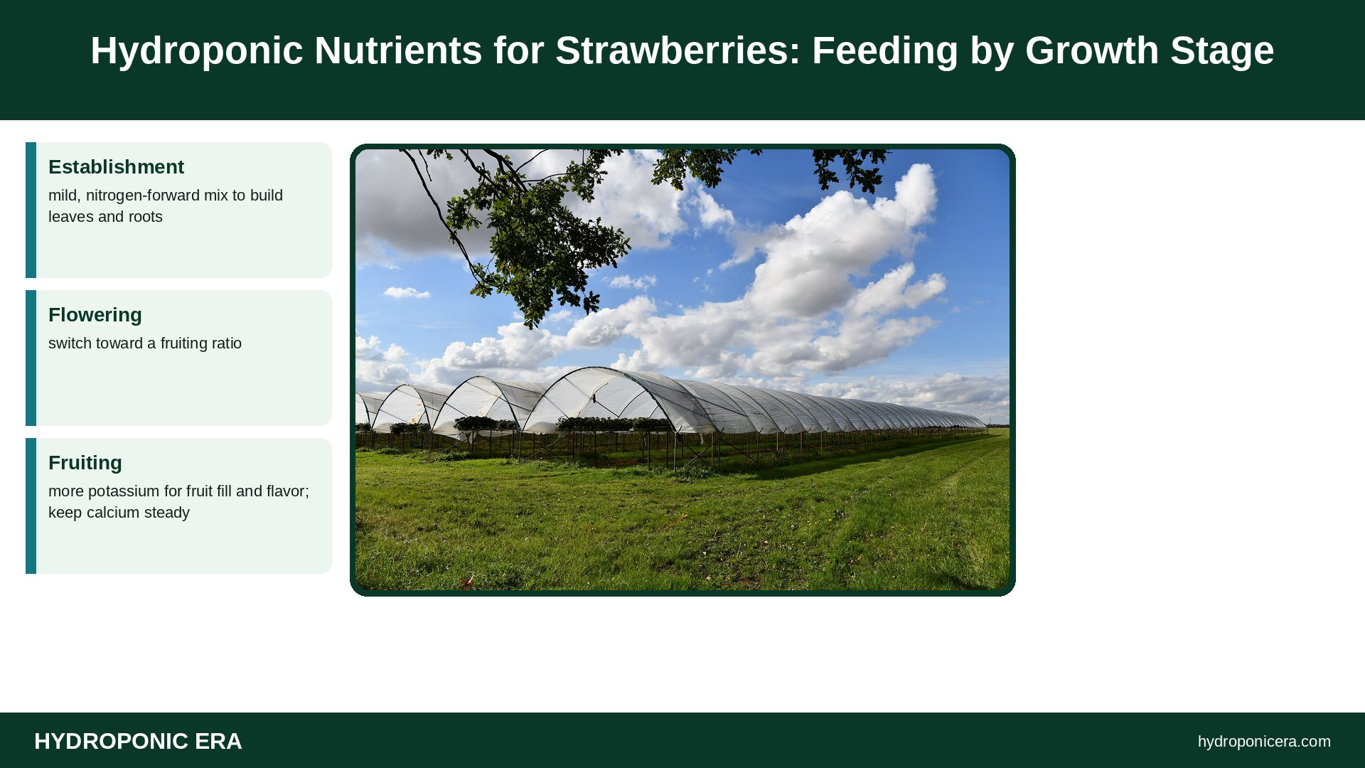 hydroponic nutrients for strawberries — Hydroponic Nutrients for Strawberries: Feeding by Growth Stage