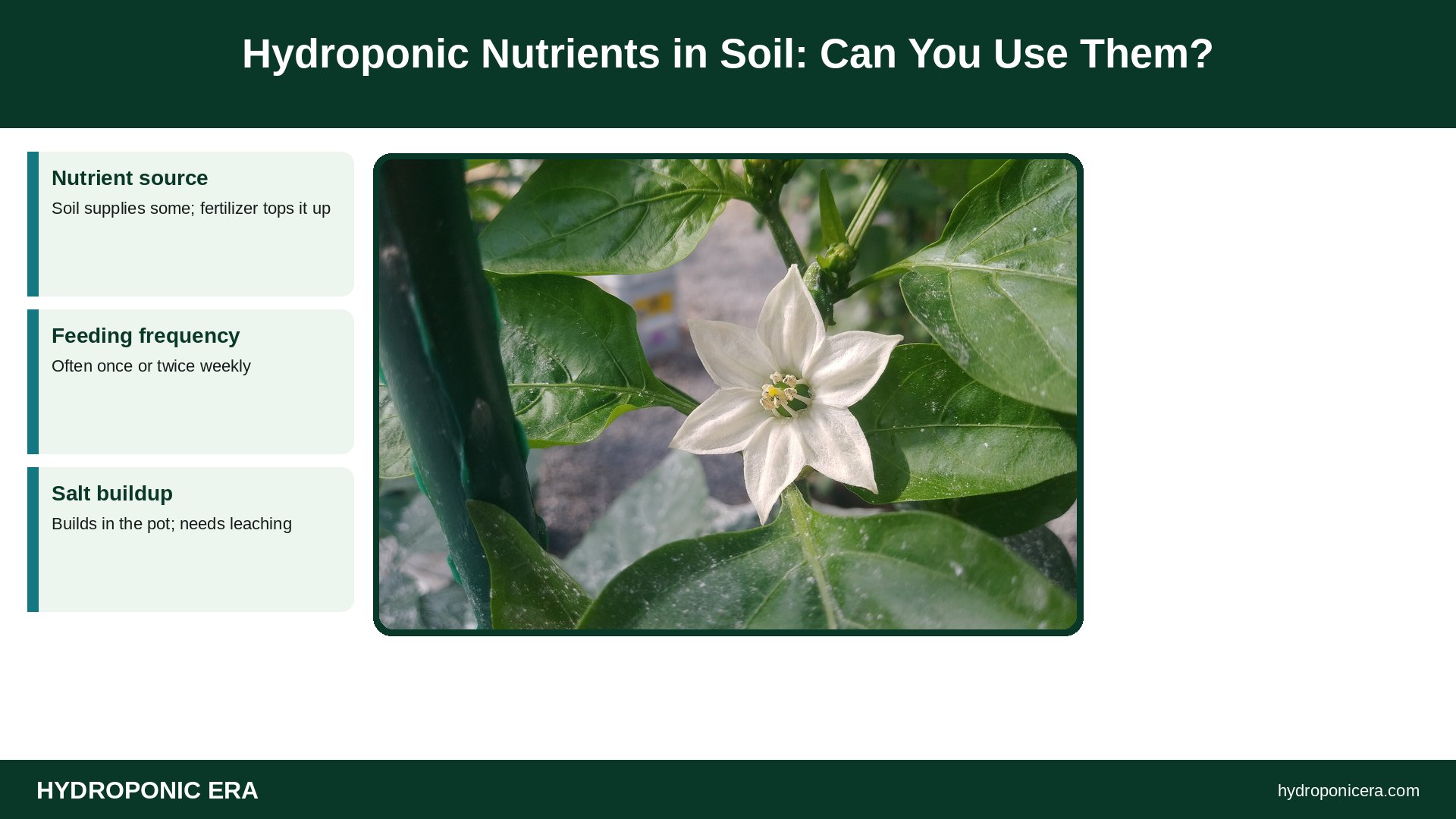 hydroponic nutrients in soil — Hydroponic Nutrients in Soil: Can You Use Them?