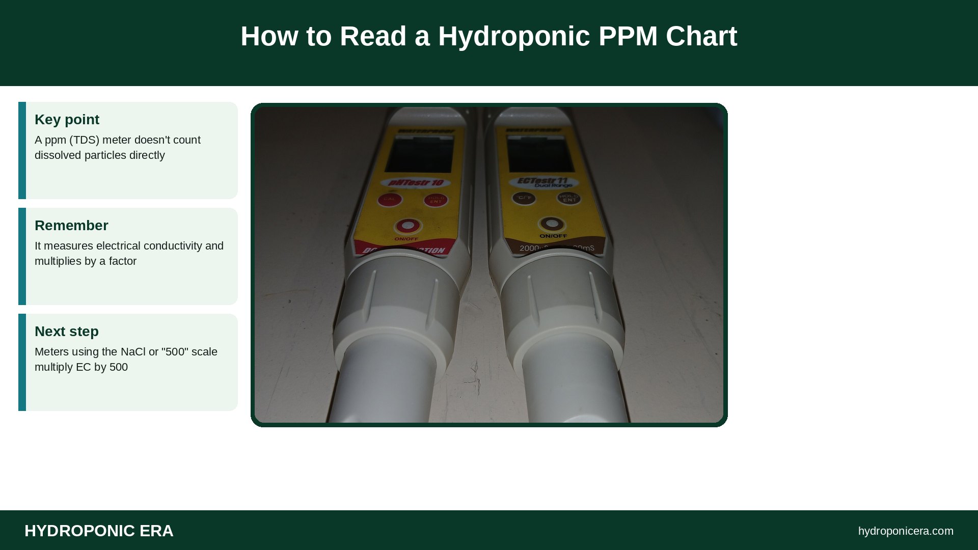 hydroponic ppm chart — How to Read a Hydroponic PPM Chart