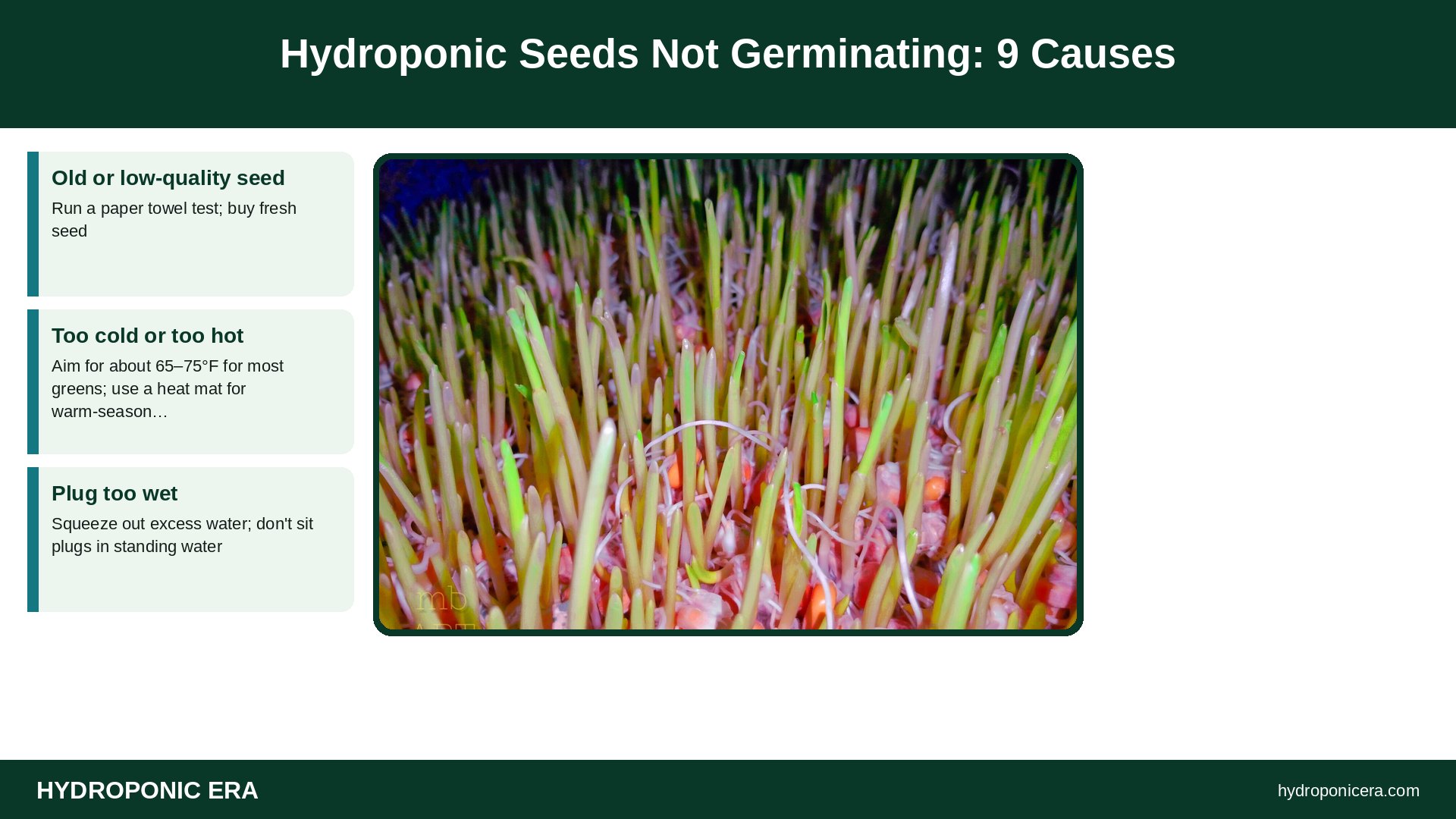 seeds not germinating — Hydroponic Seeds Not Germinating: 9 Causes