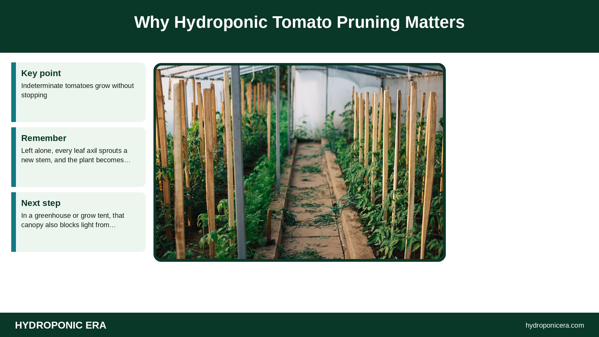 hydroponic tomato pruning — Why Hydroponic Tomato Pruning Matters
