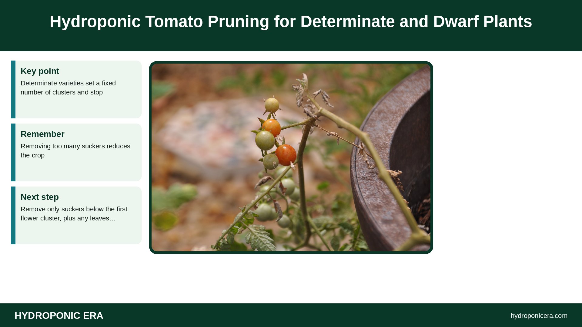 hydroponic tomato pruning — Hydroponic Tomato Pruning for Determinate and Dwarf Plants