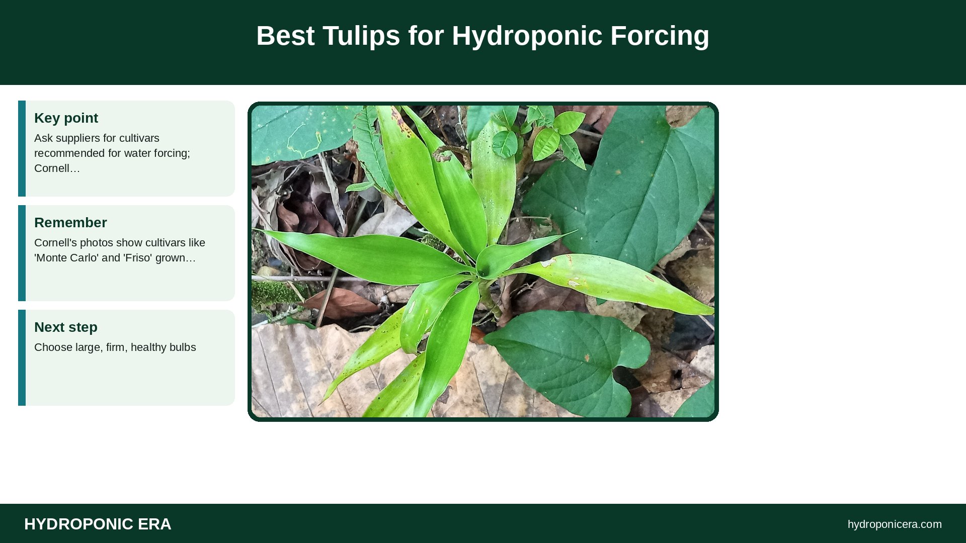 hydroponic tulips — Best Tulips for Hydroponic Forcing