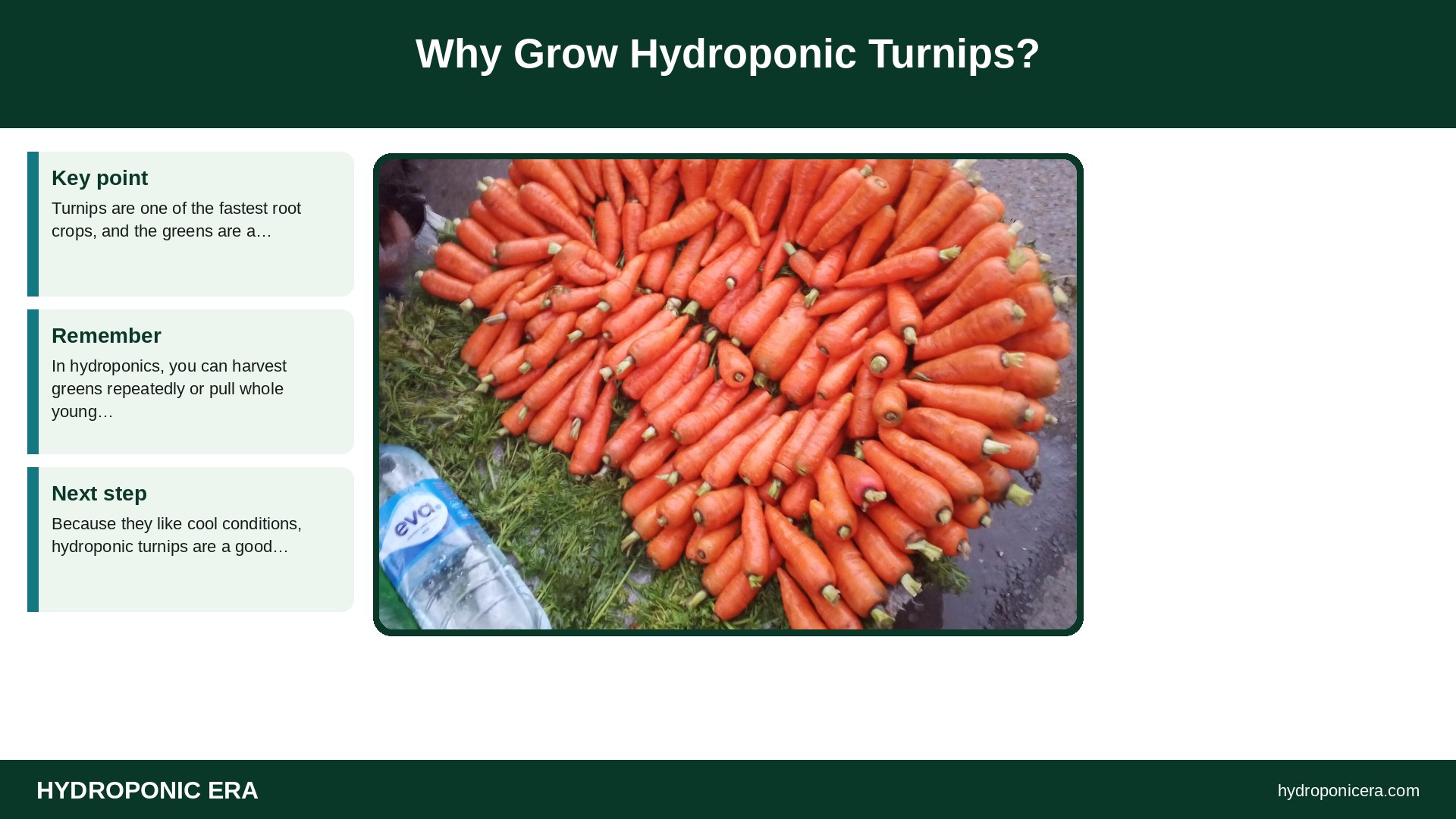 hydroponic turnips — Why Grow Hydroponic Turnips?