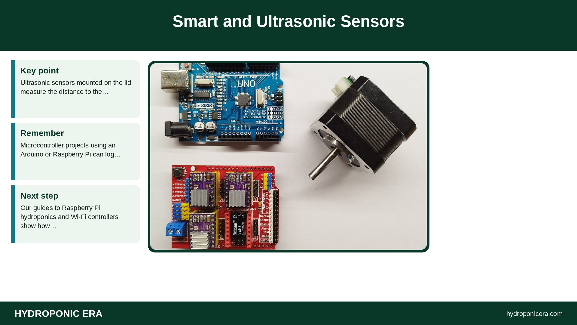 water level — Smart and Ultrasonic Sensors