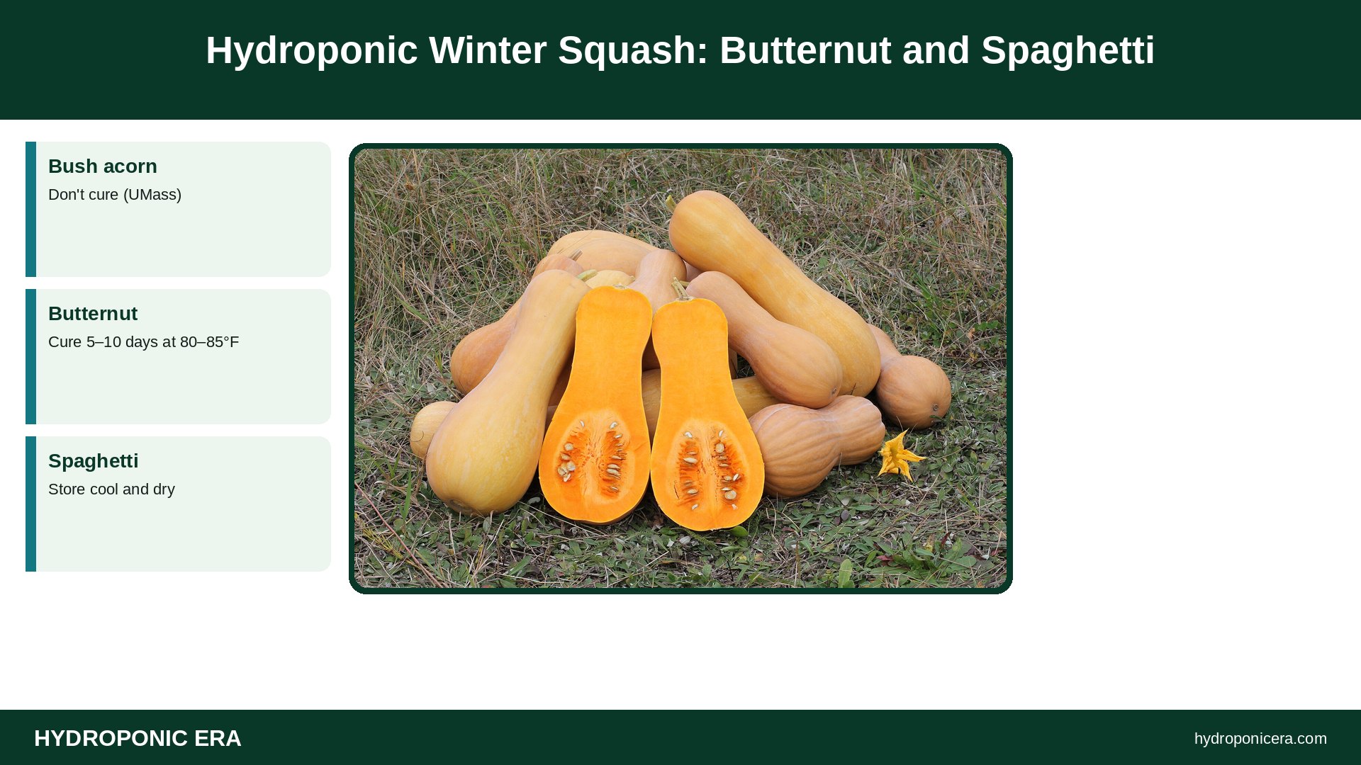 hydroponic winter squash — Hydroponic Winter Squash: Butternut and Spaghetti