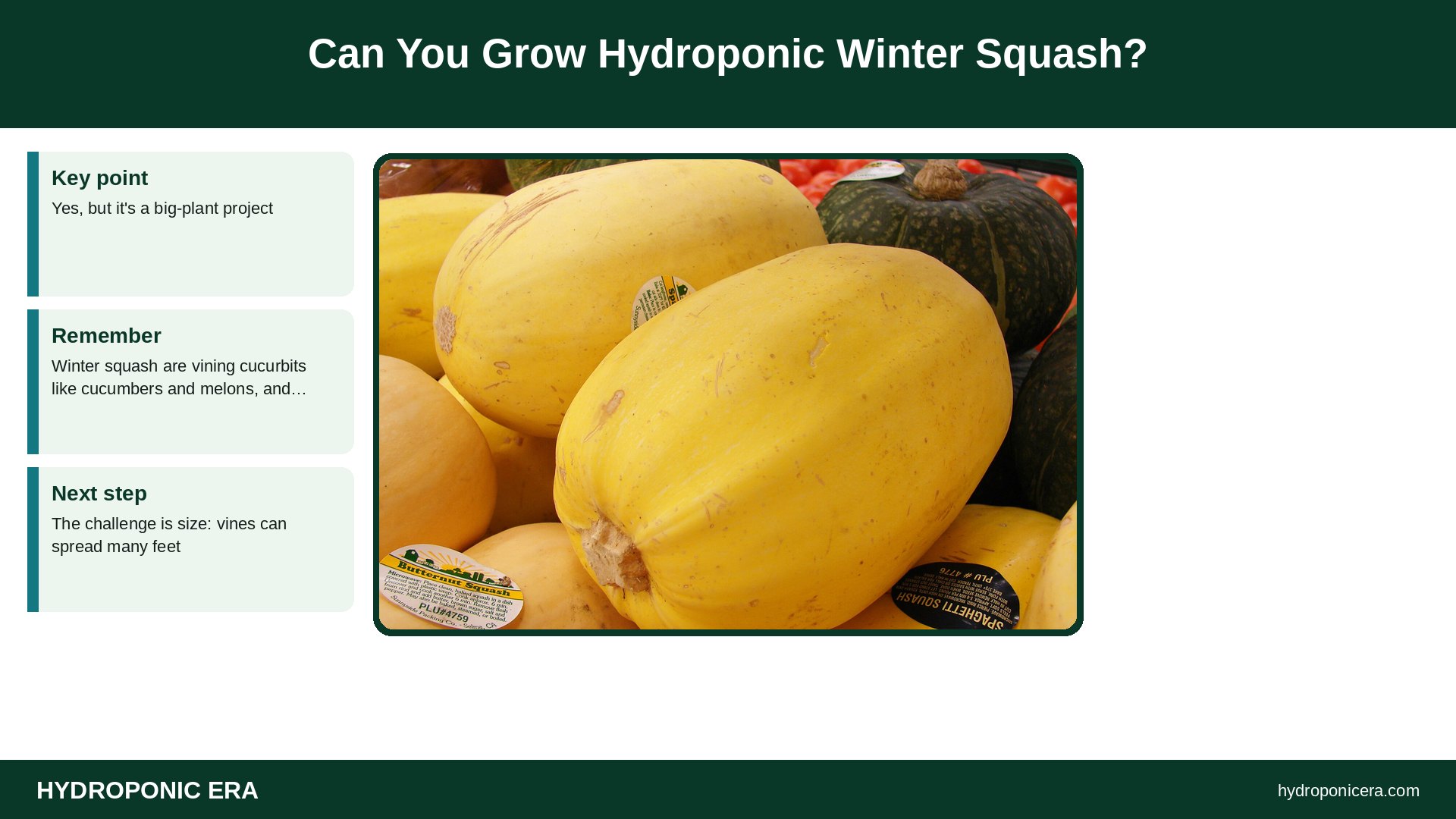 hydroponic winter squash — Can You Grow Hydroponic Winter Squash?