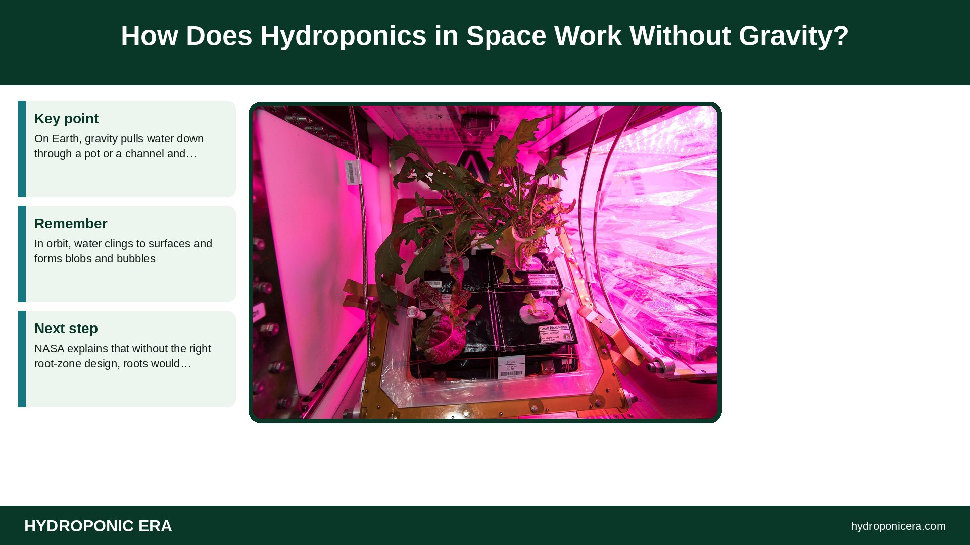 hydroponics in space — How Does Hydroponics in Space Work Without Gravity?