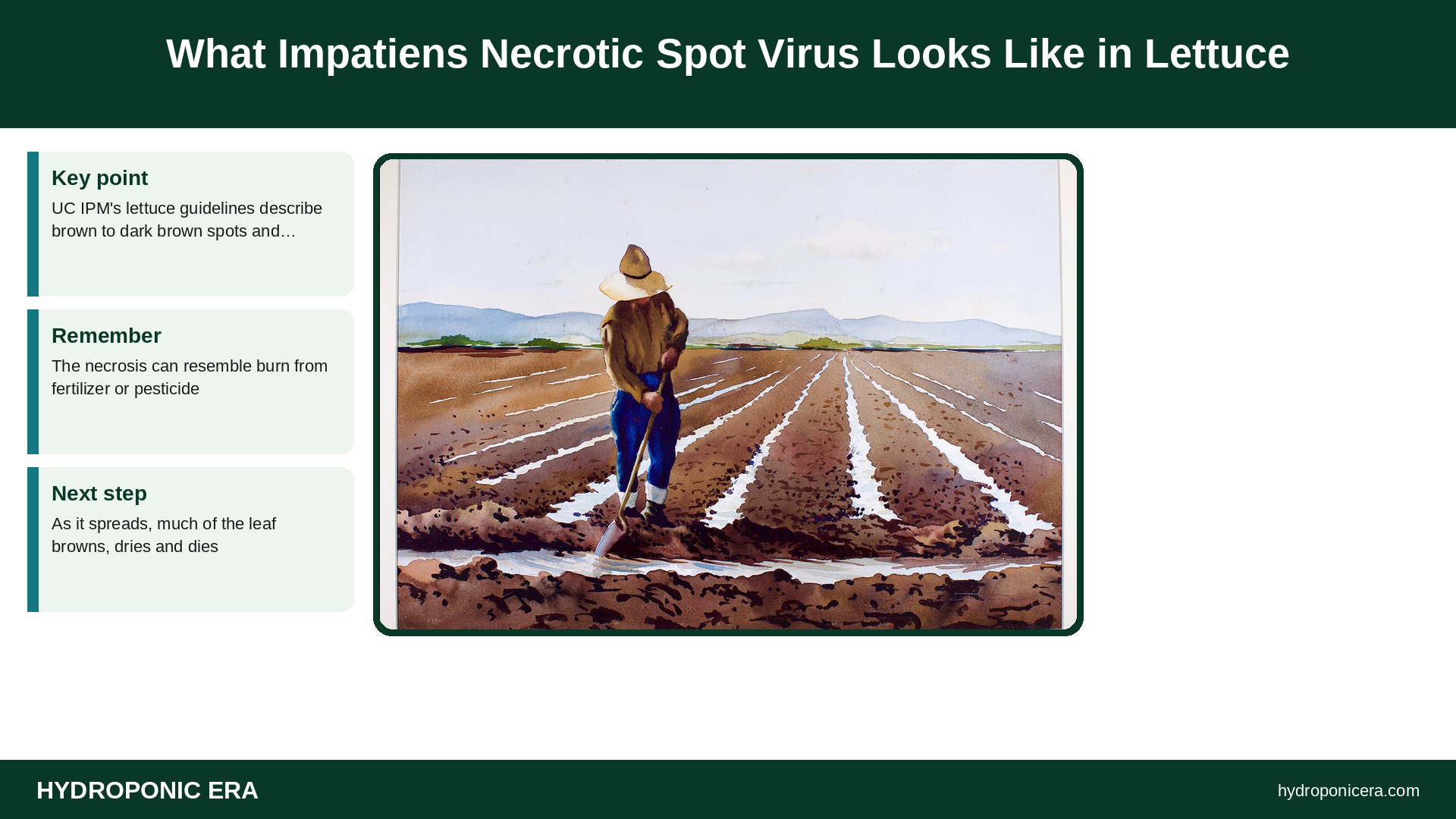 impatiens necrotic spot virus — What Impatiens Necrotic Spot Virus Looks Like in Lettuce