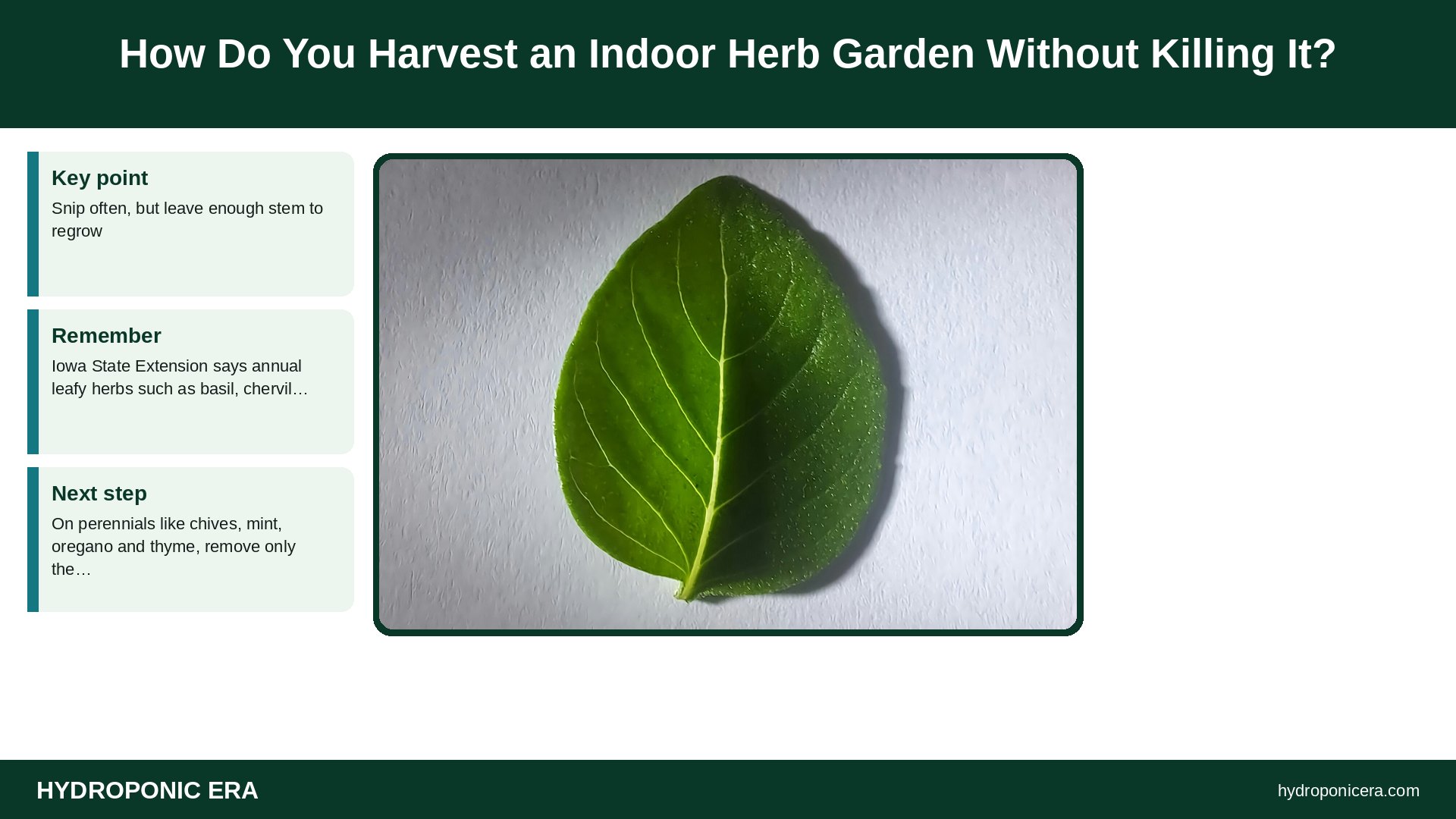 indoor herb garden — How Do You Harvest an Indoor Herb Garden Without Killing It?