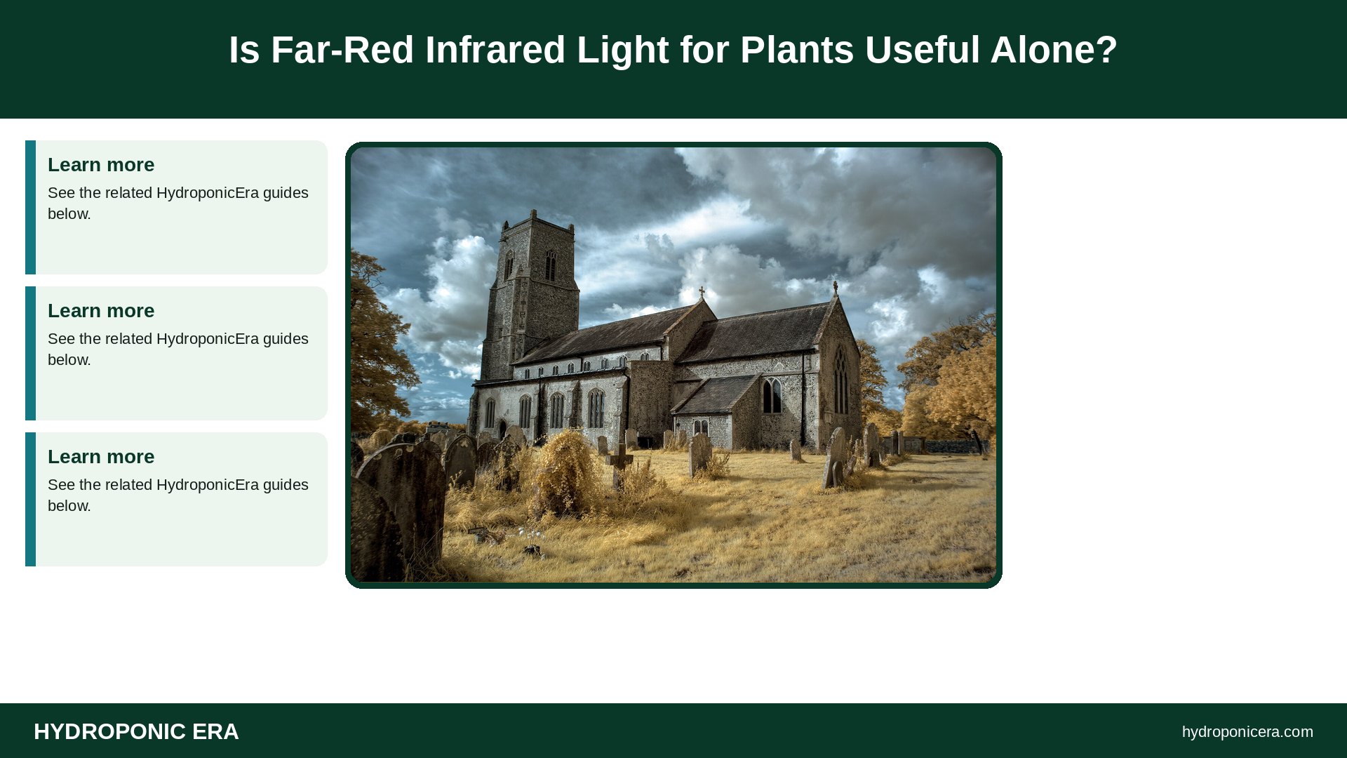 infrared light for plants — Is Far-Red Infrared Light for Plants Useful Alone?