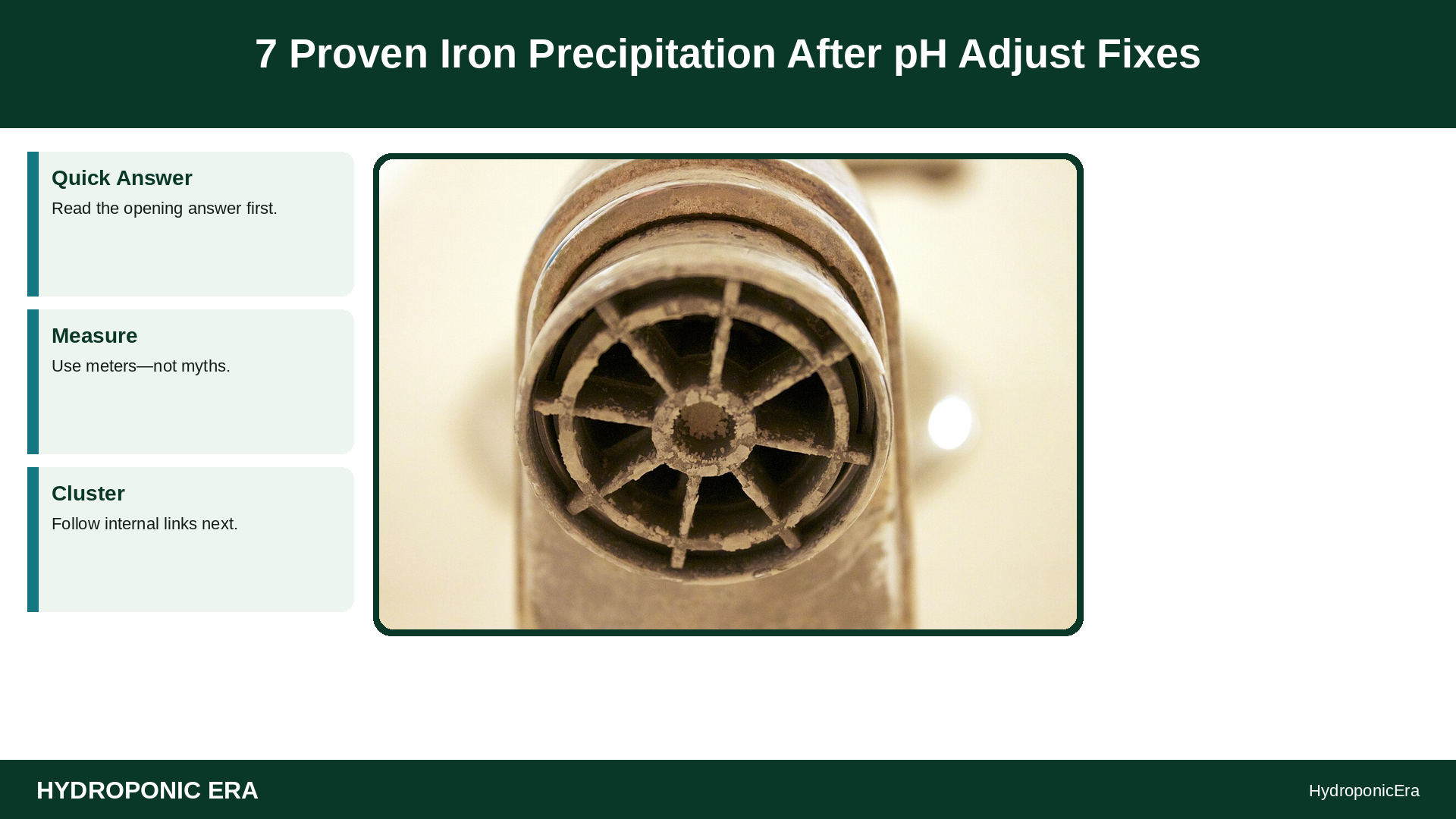 iron precipitation after ph adjust — 7 Proven Iron Precipitation After pH Adjust Fixes