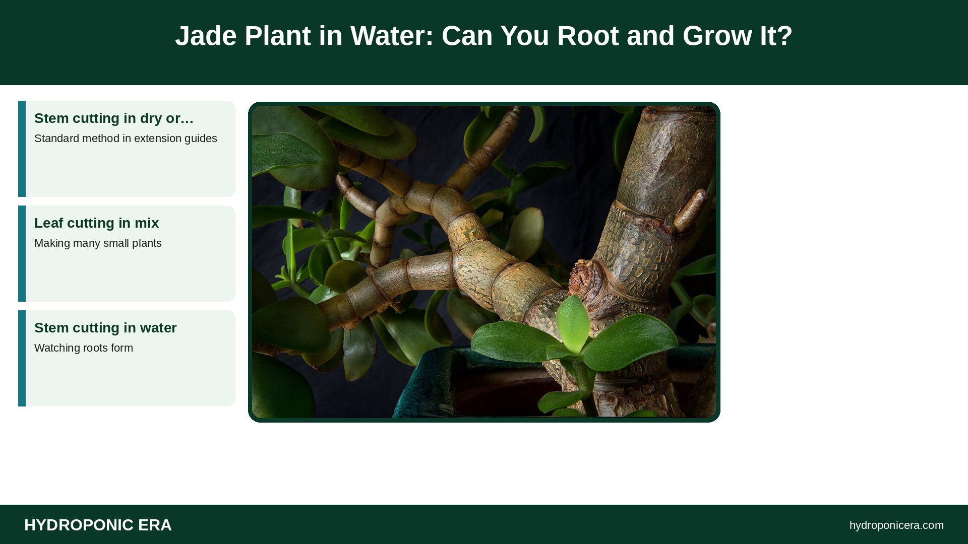 jade plant in water — Jade Plant in Water: Can You Root and Grow It?