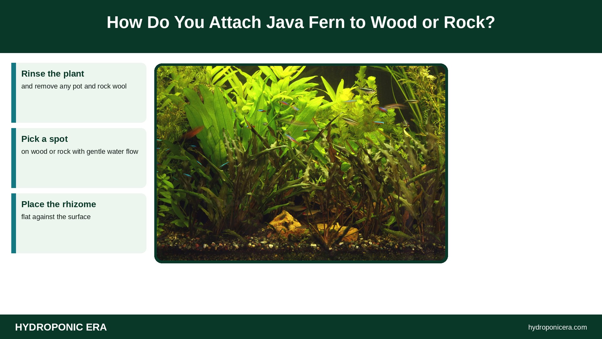 java fern — How Do You Attach Java Fern to Wood or Rock?