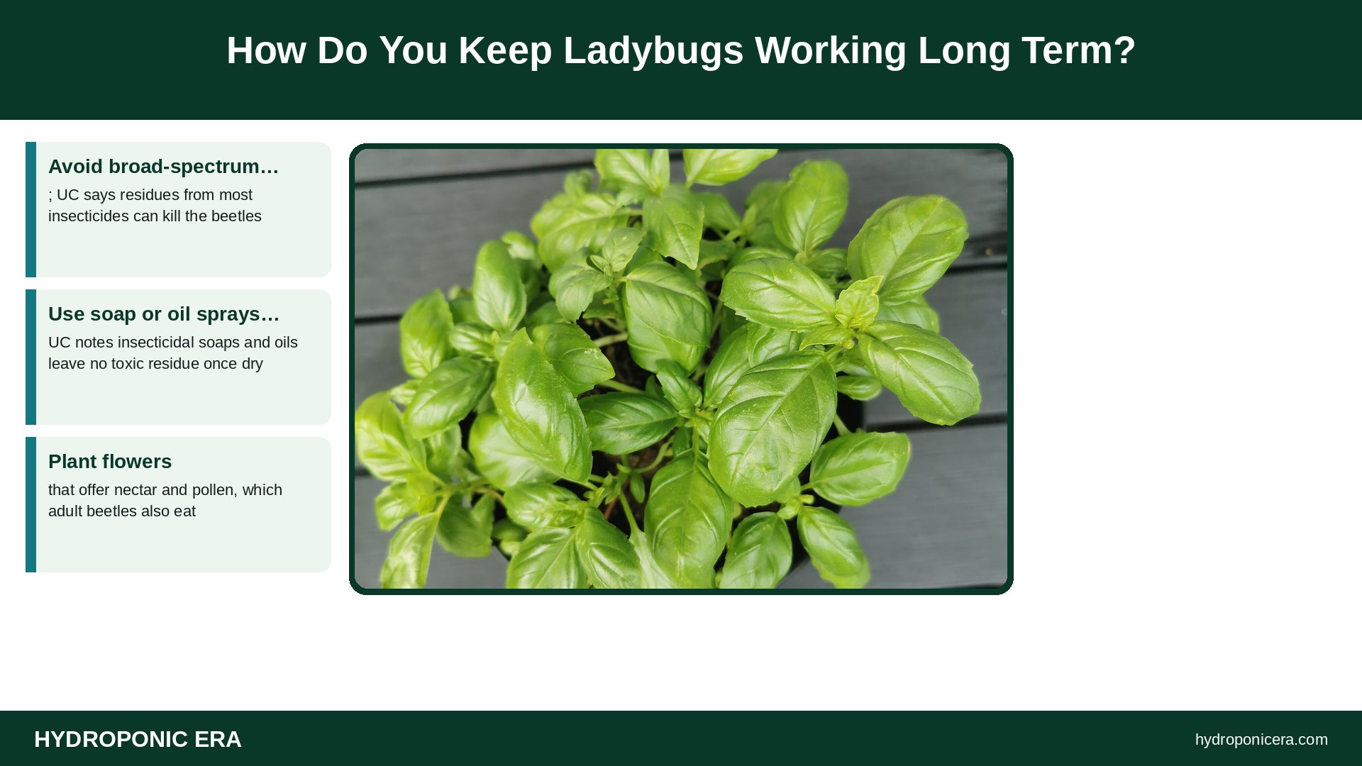 ladybugs for aphids — How Do You Keep Ladybugs Working Long Term?