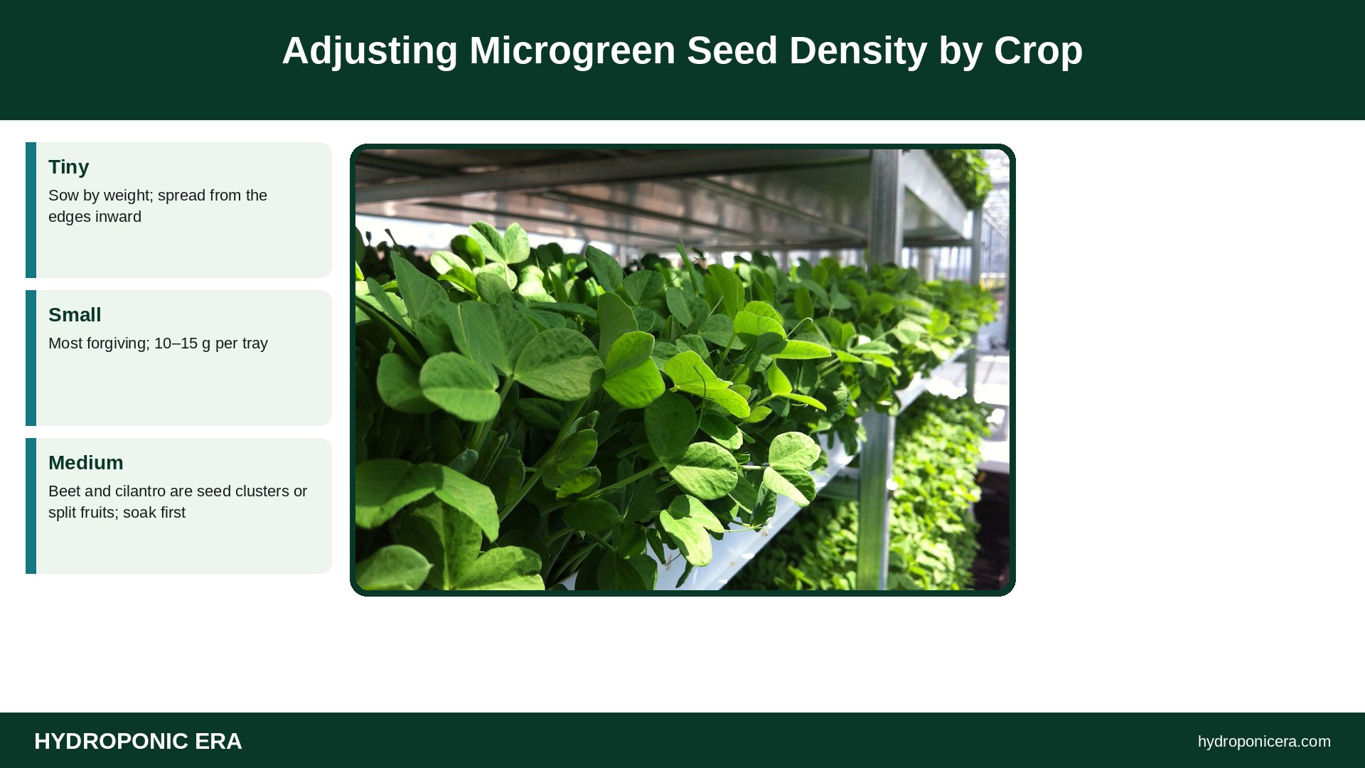 microgreen seed density — Adjusting Microgreen Seed Density by Crop