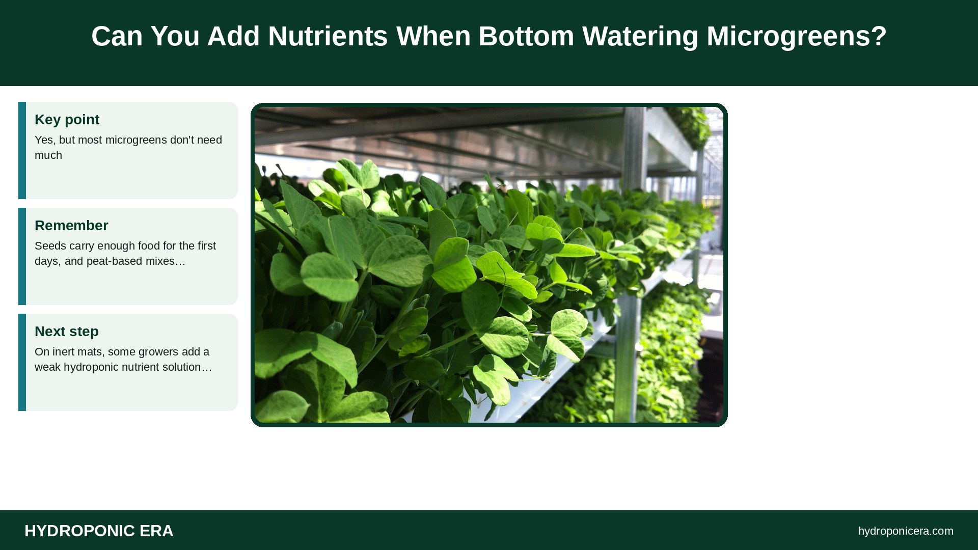 microgreens bottom watering — Can You Add Nutrients When Bottom Watering Microgreens?