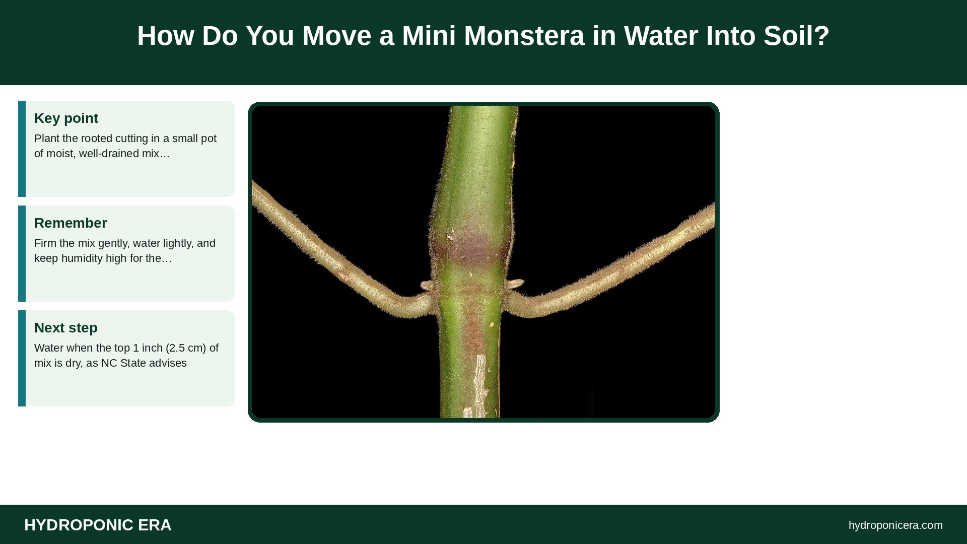 mini monstera in water — How Do You Move a Mini Monstera in Water Into Soil?