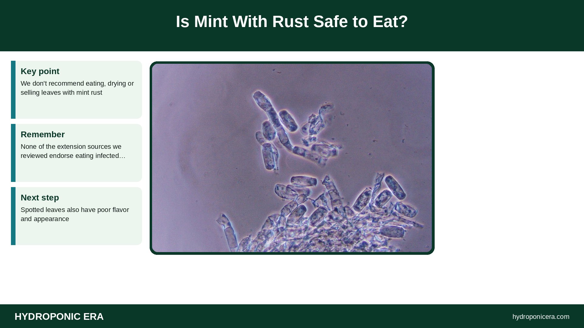 mint rust — Is Mint With Rust Safe to Eat?
