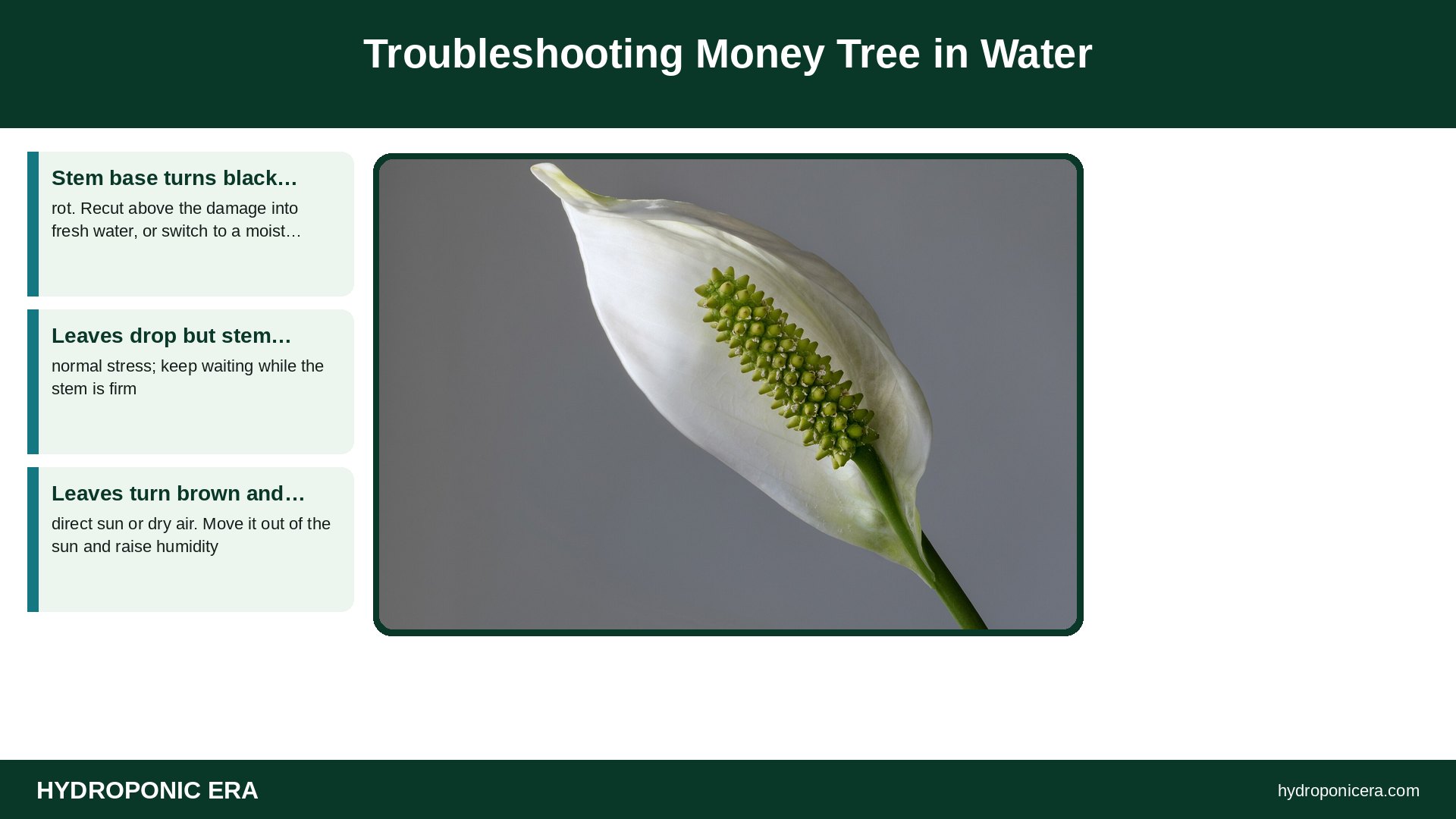 money tree in water — Troubleshooting Money Tree in Water