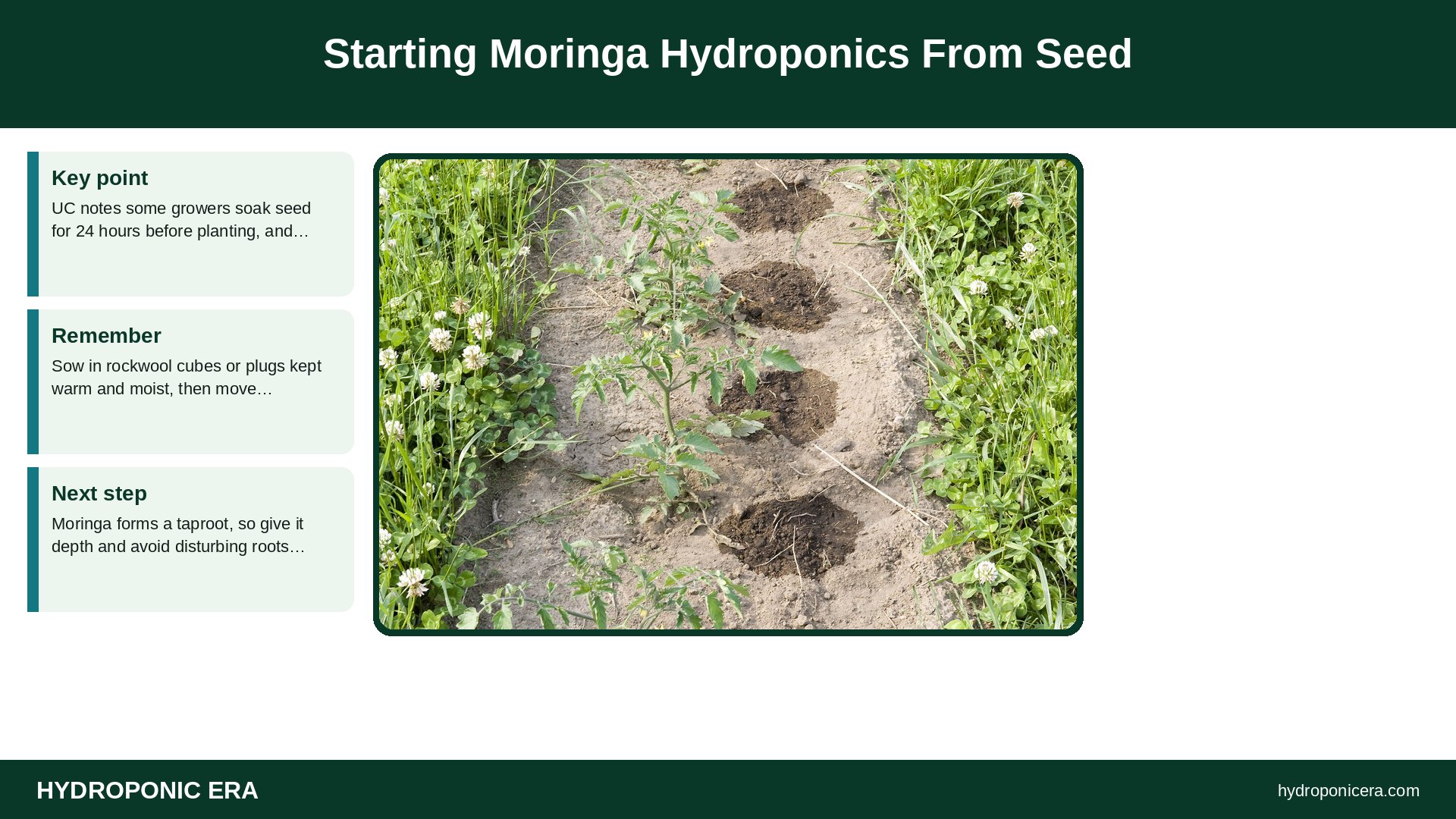 moringa hydroponics — Starting Moringa Hydroponics From Seed