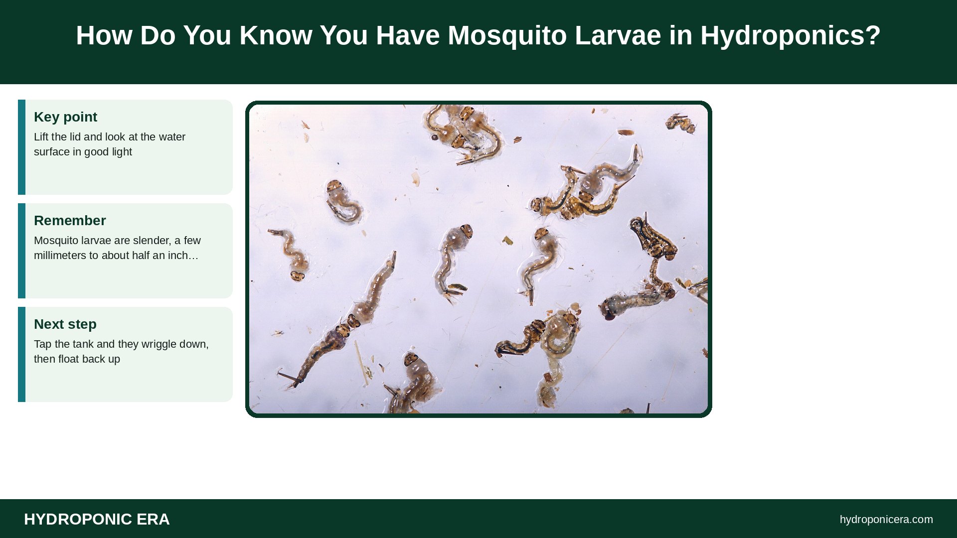mosquito larvae in hydroponics — How Do You Know You Have Mosquito Larvae in Hydroponics?