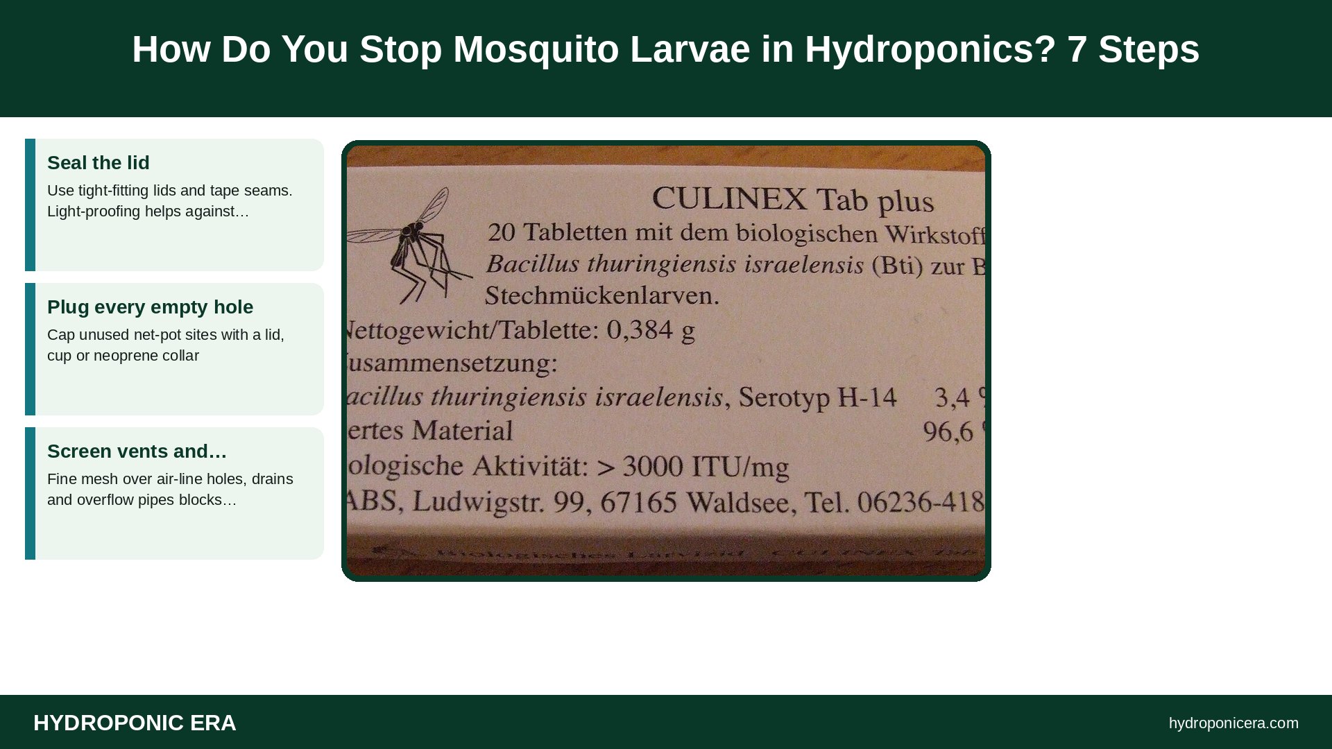 mosquito larvae in hydroponics — How Do You Stop Mosquito Larvae in Hydroponics? 7 Steps