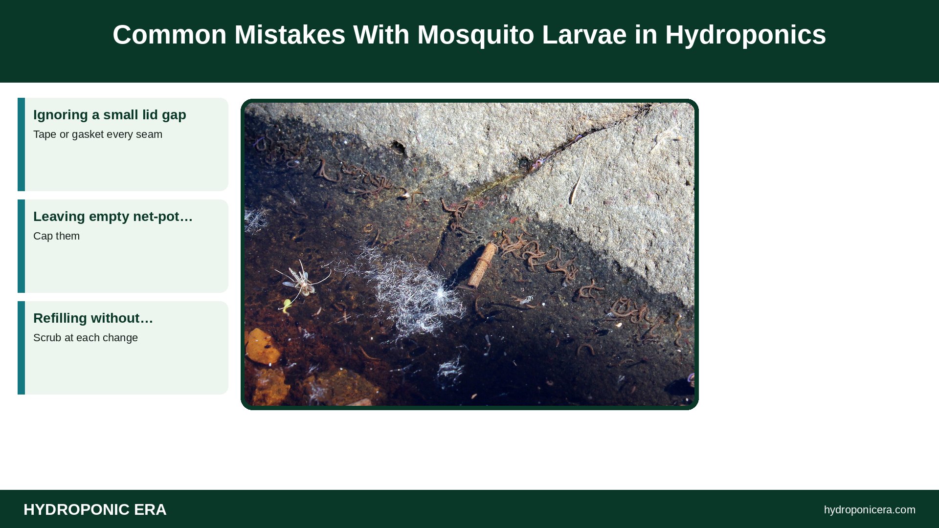 mosquito larvae in hydroponics — Common Mistakes With Mosquito Larvae in Hydroponics
