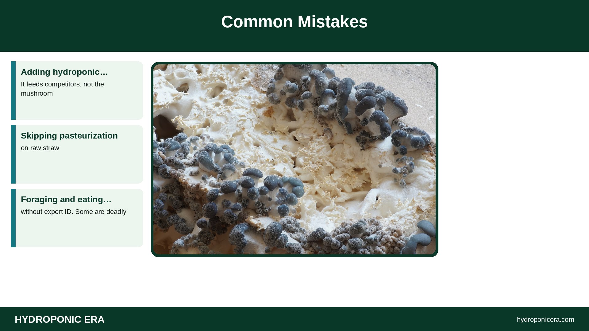 mushrooms — Common Mistakes