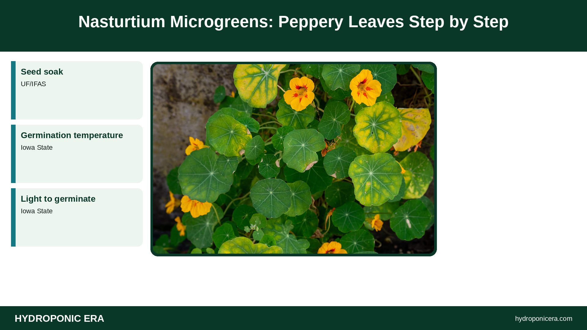 nasturtium microgreens — Nasturtium Microgreens: Peppery Leaves Step by Step