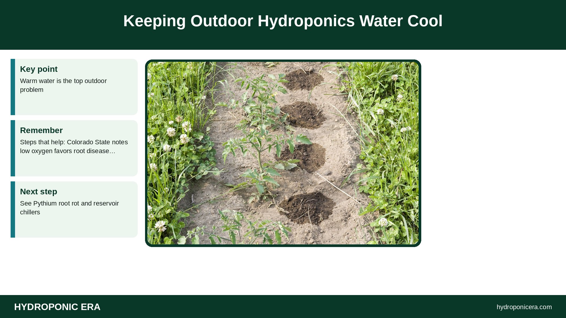 outdoor hydroponics — Keeping Outdoor Hydroponics Water Cool