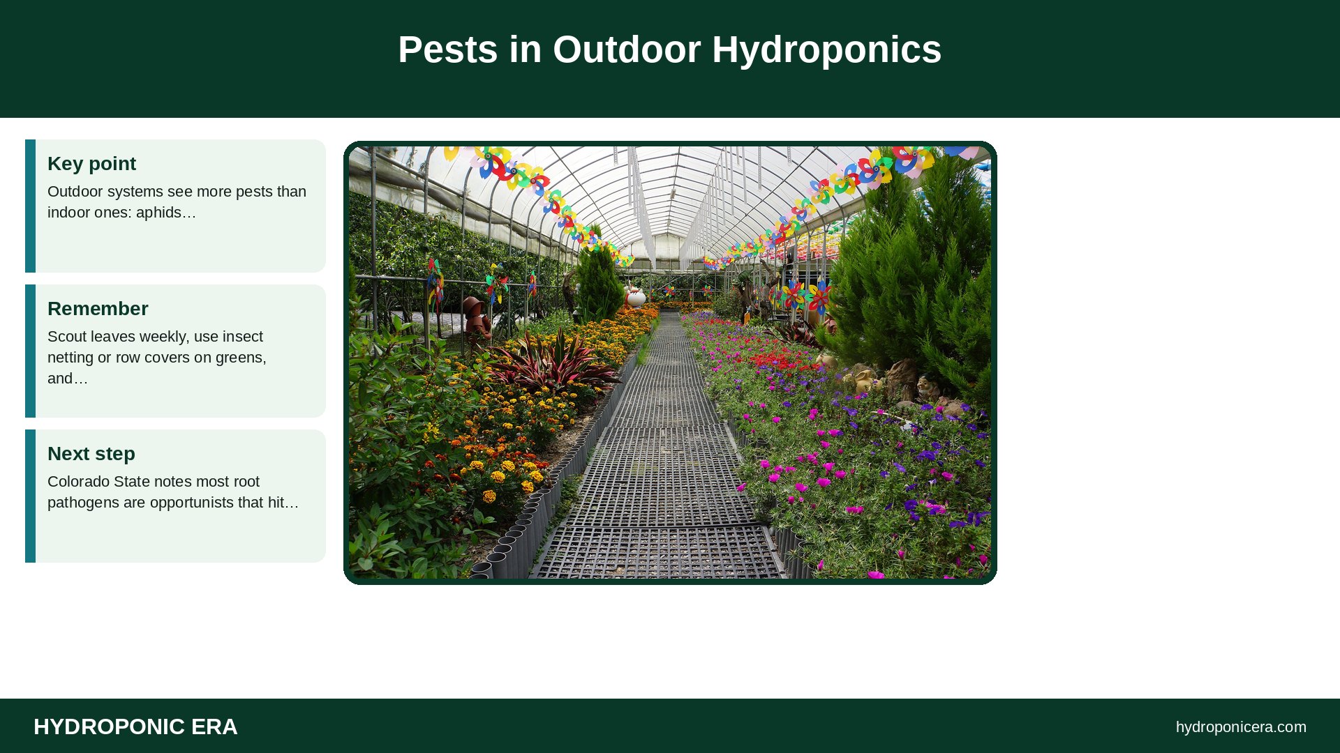 outdoor hydroponics — Pests in Outdoor Hydroponics