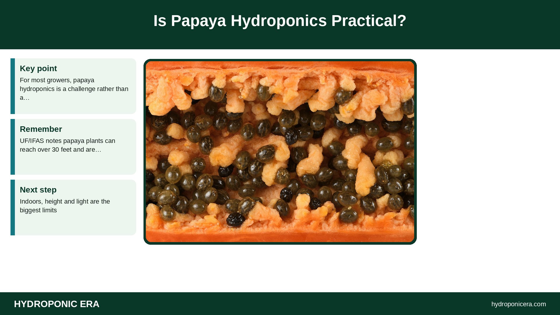 papaya hydroponics — Is Papaya Hydroponics Practical?