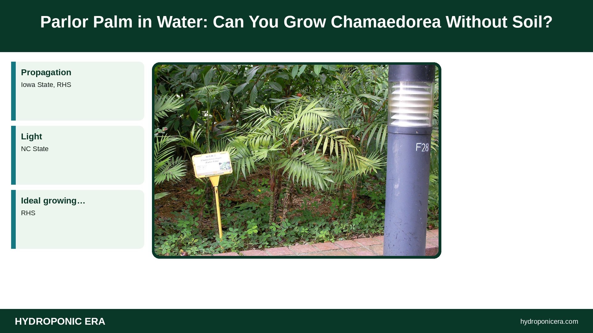 parlor palm in water — Parlor Palm in Water: Can You Grow Chamaedorea Without Soil?