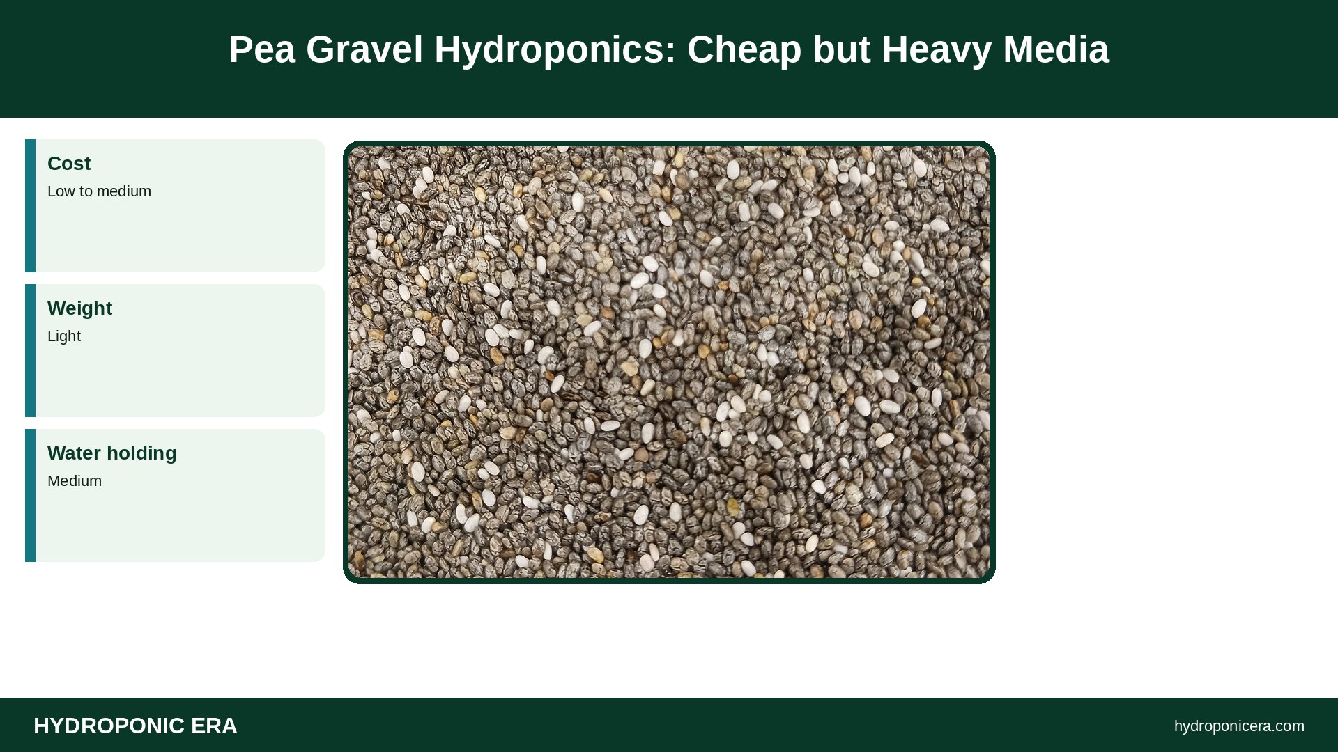 pea gravel hydroponics — Pea Gravel Hydroponics: Cheap but Heavy Media