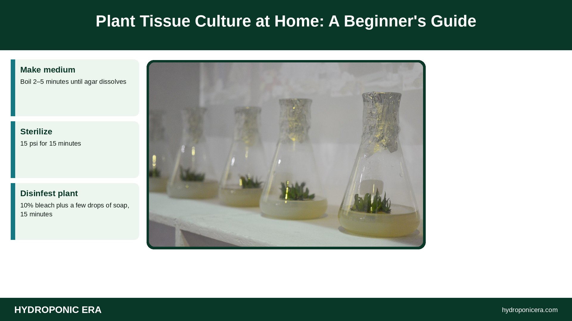 plant tissue culture at home — Plant Tissue Culture at Home: A Beginner's Guide